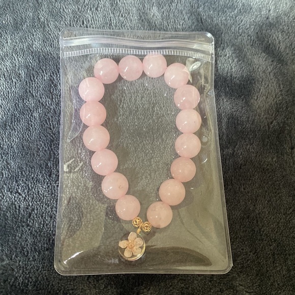 Natural Rose Quartz Bracelet- Handmade - Picture 4 of 4